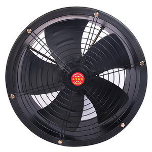 Ventilador de conducto Fwy personalizado de 28 pulgadas, ventilador de ventilación industrial axial con motor eléctrico de rodamientos de bolas y aspas de plástico negro - Product Image 2