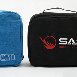 Sac de rangement pour appareils électroniques en polyester de luxe à trois couches, sac de voyage portable pour câbles numériques, étui pour gadgets avec fermeture éclair - Product Image 4