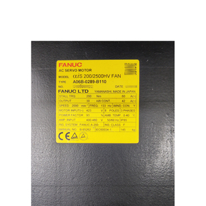 FANUC AC เซอร์โวมอเตอร์ 30KW สำหรับเครื่องซีเอ็นซี A06B-0289-B110 ผู้จัดจำหน่ายอะไหล่ - Product Image 3