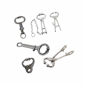 Attrape-chien robuste de haute qualité poignée Durable en acier inoxydable support de porc réutilisable équipement agricole outil d'élevage - Product Image 1