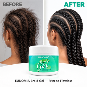 Gel Tresse et Twist Soigné avec Logo Personnalisé pour une Tenue Extrême Conditionnement Confiture de Cheveux Brillante pour Tressage Gel Coiffant Extrême de Marque Privée - Product Image 5