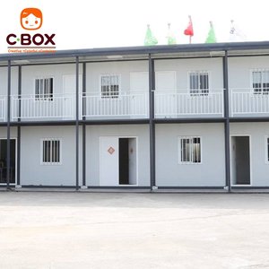 บ้านสำเร็จรูปแบบโมดูลาร์ Cbox ทนทาน สองชั้น โครงเหล็กทรงสี่เหลี่ยม สำหรับสำนักงาน หอพัก หรือที่อยู่อาศัย แบบแพ็คสำเร็จ - Product Image 4