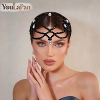 YouLaPan – bandeau de mariée exquis en strass, tissage de perles fait à la main, magnifique couvre-chef pour banquet et soirée dansante pour femmes, YXA407