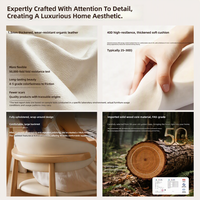 Chaise de salle à manger nordique en bois massif, design minimaliste italien moderne du milieu du siècle, modèle 2026, revêtement en cortex, dossier haut de gamme