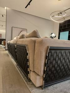 Sofá Seccional en Forma de L de Lujo para Sala de Estar, Sofá Italiano Gris, Sofás Grandes, Juego de Muebles de Sofá Moderno - Product Image 4