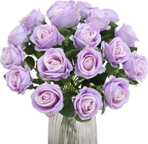 Factory Bulk Wholesale <b>Artificial</b> Single Velvet <b>Roses</b> Red <b>White</b> Blue Pink Black Purple Custom <b>Rose</b> Decorative Valentine's Day - Product Image 1