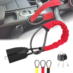 Antivol de <span class=keywords><strong>volant</strong></span> en U Sinodiving avec câble en acier rétractable et fonction <span class=keywords><strong>alarme</strong></span>, longueur 80 cm, compatible voitures/camions/SUV 3 - Product Image 6