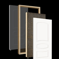Porte d'entrée moderne en acier et bois assemblée sur mesure, insonorisée pour usage intérieur, exportation vers l'Amérique du Sud et l'Afrique