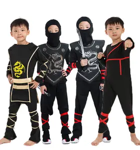 Halloween Samouraï tissu cos, anime bande dessinée Naruto Ninja vêtements enfants unisexe naruto costume cosplay