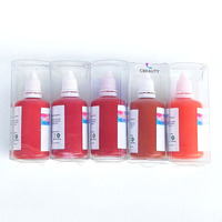 Vente en gros de colorants liquides pour lèvres de 50 ml, pigments liquides cosmétiques pour gloss et rouge à lèvres, pâte colorante pour lèvres soluble dans l'huile