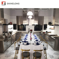 Équipement de cuisine professionnel pour Restaurant Commercial, cuisinière à gaz 4/6 avec four