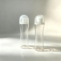 Bouteille en plastique portable en forme de taille, 100 ml, distributeur de lotion de voyage, flacon vide pour lubrifiant personnel