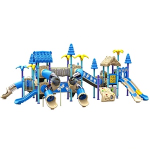 Aire de jeux extérieure durable pour enfants avec toboggan et balançoire pour projet immobilier - Product Image 2
