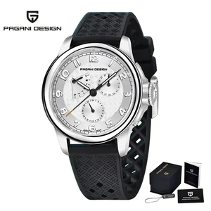 Reloj de Pulsera de Cuarzo para Hombre Pagani Design PD-1780 1780, Estilo Ejecutivo, Correa de Silicona, Calendario, Resistente al Agua, Reloj Casual de Lujo para Hombre - Product Image 1