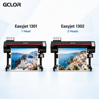Impresora Eco Solvente de Formato Grande GCLOR 1.3m XP600 I3200, Máquina de Impresión de Vinilos y Pancartas Easyjet 1301 1302