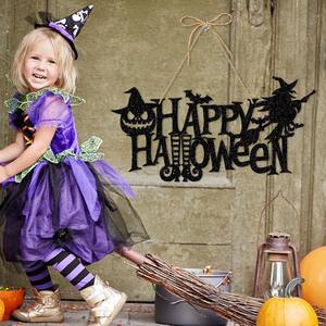 Décoration de fête d'Halloween squelette porte en papier d'intérieur écologique maison hantée scène de bar configuration citrouille - Product Image 4