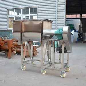 Industrial Powder Mixer Horizontal Ribbon Mixer Ribbon Mixer Orange Horizontal Mixing Machine