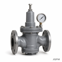 Vanne de réduction de pression réglable à bride en fonte ductile pour l'eau avec manomètre