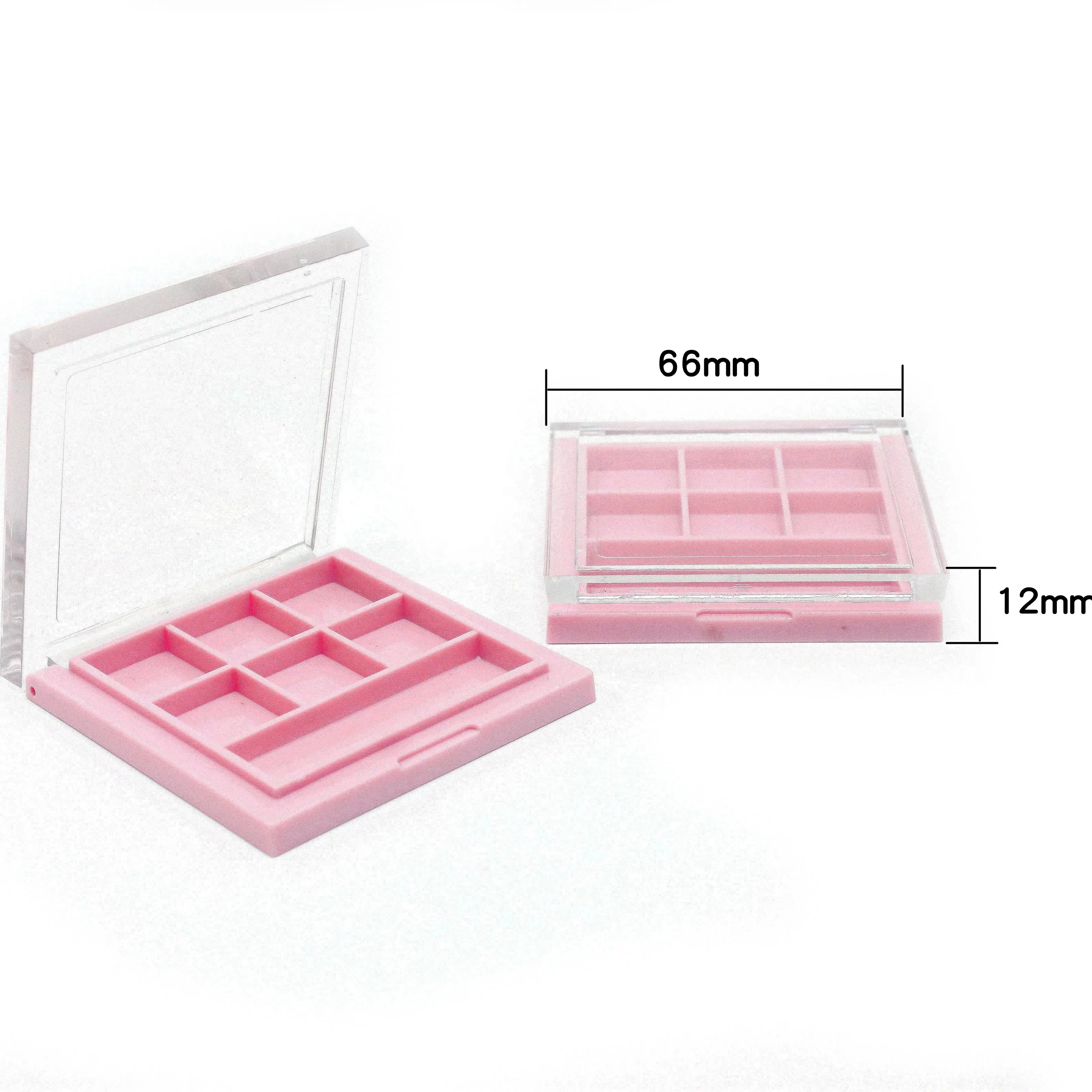Private Label Empty Eyeshadow Palette Plastic Palette 7 Holes Empty Palette Eye Shadow Paper Eyeshadow Box Common Life Makeup