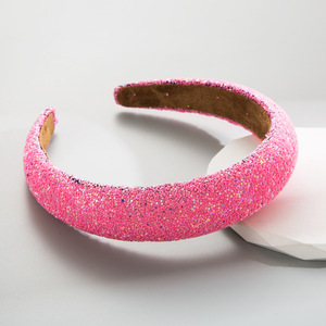 Go Party Fashion fascia larga in spugna fasce con paillettes fasce <span class=keywords><strong>per</strong></span> <span class=keywords><strong>capelli</strong></span> in plastica Color caramella <span class=keywords><strong>per</strong></span> accessori <span class=keywords><strong>per</strong></span> <span class=keywords><strong>capelli</strong></span> da donna e ragazza - Product Image 4