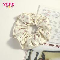 Scrunchies XL surdimensionnés à motifs floraux, personnalisables, fabriqués en usine BSCI, divers accessoires pour cheveux pour filles