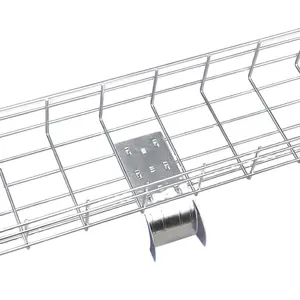 ningbo lepin factory Hot Sale Galvanized Wire Mesh Cable Tray with Accessories for data center