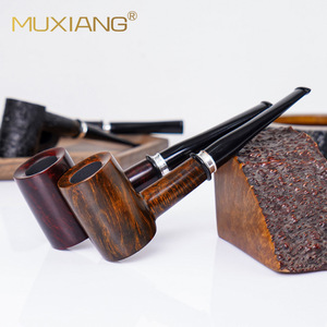 MUXIANG Briar Wood Smoking Pipe 9mm Filter Straight Type Handmade Tobacco Pipe - Product Image 1