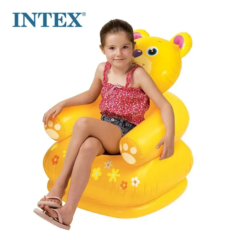 Intex 68556 mutlu hayvan sandalye çeşitliliği ilgilenen sevimli ve nemli geçirmez PVC malzeme için kamp yatağı