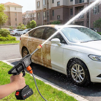 Pistolet à eau électrique sans fil portable pour le lavage de voiture, machine à laver de haute pression