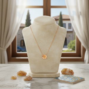 Citrine Zircon Stone <b>Star</b> Design Charm Necklace Pendant Turkish Handcrafted Wholesale 925 Sterling Silver Jewelry - Product Image 3
