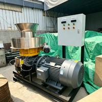 Machine à granulés de bois biomasse industrielle à anneau de haute efficacité, moteur 22 kW, certifiée CE, production 300-400 kg/h pour combustible à base de sciure de bois