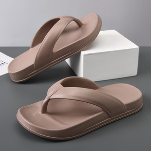 Sandales décontractées d'été pour hommes en EVA à talon compensé et semelle épaisse, rehaussantes, pour la plage et l'extérieur - Product Image 2