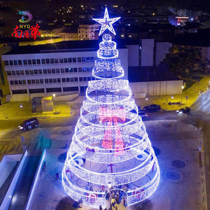 Ngoài trời thương mại khổng lồ lớn lớn LED thắp sáng Cây giáng sinh <span class=keywords><strong>Xmas</strong></span> trang trí cây giáng sinh trắng trang trí trung tâm mua sắm - Product Image 2