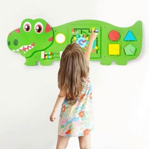 Jouets sensoriels Montessori, cadeau idéal pour la salle de jeux des enfants, panneaux d'activités interactifs pour la construction d'un mur d'activités, pterosaure, dinosaure - Product Image 3