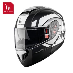 หมวกกันน็อคมอเตอร์ไซค์แบบเปิดคางได้ MT HELMETS รุ่น ATOM SV  ดีไซน์กราฟิก  พร้อมแผ่นบังแดดสองชั้น  ระบบล็อคแบบปลดเร็ว ได้รับมาตรฐาน ECE - Product Image 3