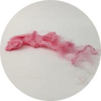 Fibre de bambou 1.5D 51mm rose biodégradable pour le filage