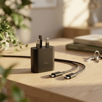 Chargeur rapide 25W PD PPS avec prise UK et câble Type-C vers Type-C 3A, puce intelligente pour Samsung Galaxy S20 S21 S22 S23, portable, OEM