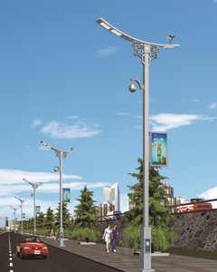 Borne de recharge pour véhicules électriques intelligents pour la ville, éclairage <span class=keywords><strong>LED</strong></span> intelligent, indice de protection IP65, construction en aluminium moulé sous pression, télécommande - Product Image 5