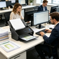 Scanner de documents couleur recto-verso haute vitesse Fujitsu ScanSnap IX500 ADF 50ppm USB Garantie 1 an A4 pour bureau et entreprise