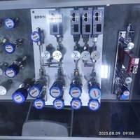 Détendeur Manomètre de Cylindre SS316L pour Oxygène CO2 Azote Propane Hélium, Régulateur Industriel en Aluminium pour Gaz Naturel