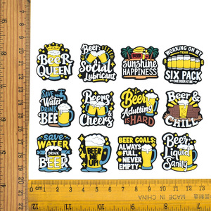 Adornos <span class=keywords><strong>Personalizados</strong></span> para Zapatos del Festival de la Cerveza Oktoberfest con Divertidos Eslóganes, Broches de Jarra de Cerveza para Decoración de Zuecos y Accesorios - Product Image 3
