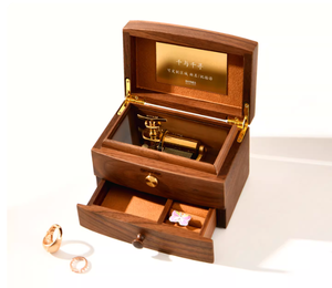 Caja de Música de Madera de 30 Tonos con Manivela, Grabado Personalizado, Melodía Pop de Alta Gama, Creativa, Venta al Por Mayor - Product Image 1