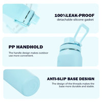 Bouteille d'eau isotherme en acier inoxydable de 24 oz avec logo personnalisé, double paroi, anti-fuite, thermos écologique pour le camping en plein air