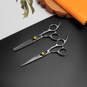 <span class=keywords><strong>2</strong></span> Pcs Chất Lượng Cao Tóc Cắt Kéo Chuyên Nghiệp Thép Không Gỉ Mỏng Shears Tóc Kéo Kéo Cắt Tóc Kéo - Product Image 6