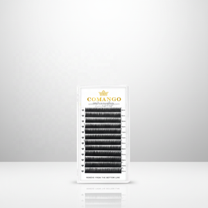 Extensiones de Pestañas de Aspecto Húmedo, Estilo <span class=keywords><strong>Manga</strong></span>, 0.07mm, Curvatura C/D/L, Efecto Natural, Pre-fabricadas, Color Negro Natural, para Cosplay - Product Image 1