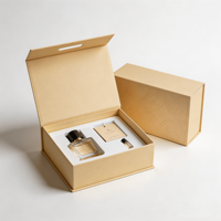 Boîte à cosmétiques et parfums de luxe personnalisée avec logo magnétique, écologique, finition dorée, échantillon disponible pour l'Europe, les États-Unis et le Moyen-Orient