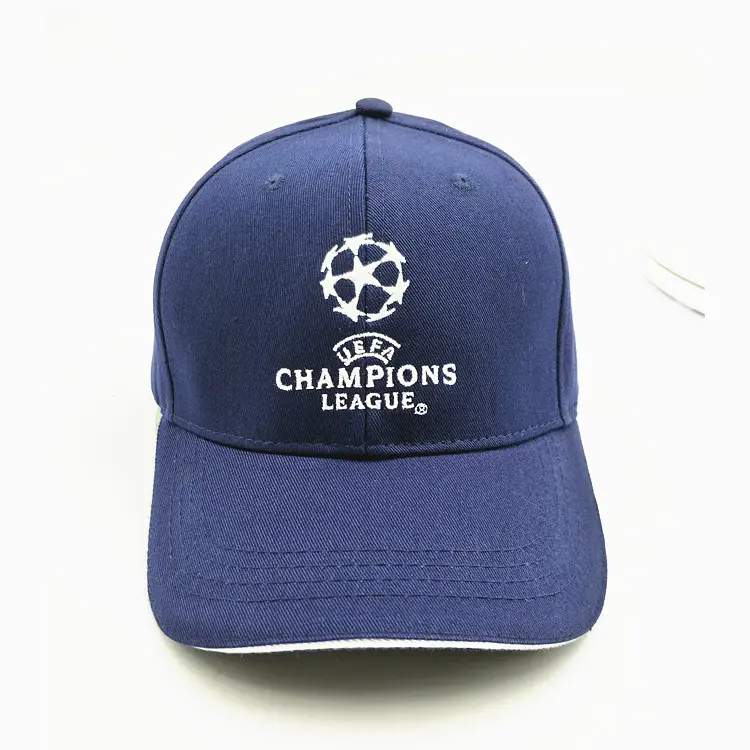 ¡Oferta! gorra de béisbol curvada de material de algodón personalizada para equipo de fútbol, gorra de béisbol con