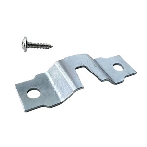 Crochet métallique droit en zinc bleu pour suspension, taille du trou 25 mm, crochet simple pour panneau arrière de cadre photo, quincaillerie de suspension dissimulée - Product Image 4