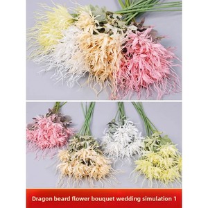 Bigote de dragón artificial Epiphyllum, flor biónica de plástico, salón de bodas suave, horquilla decorativa DIY, tocado, graduación, Pascua - Product Image 3