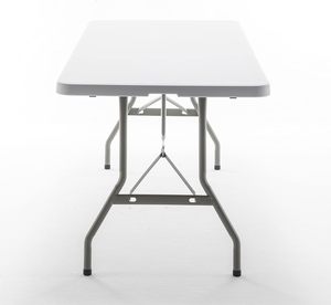 Mesa Plegable <span class=keywords><strong>de</strong></span> Plástico Resistente, Plegable por la Mitad, 6 Pies (72"x29.5"), Portátil, con Asa, Marco Metálico, <span class=keywords><strong>para</strong></span> Interiores y Exteriores, <span class=keywords><strong>Picnic</strong></span>, Camping - Product Image 5